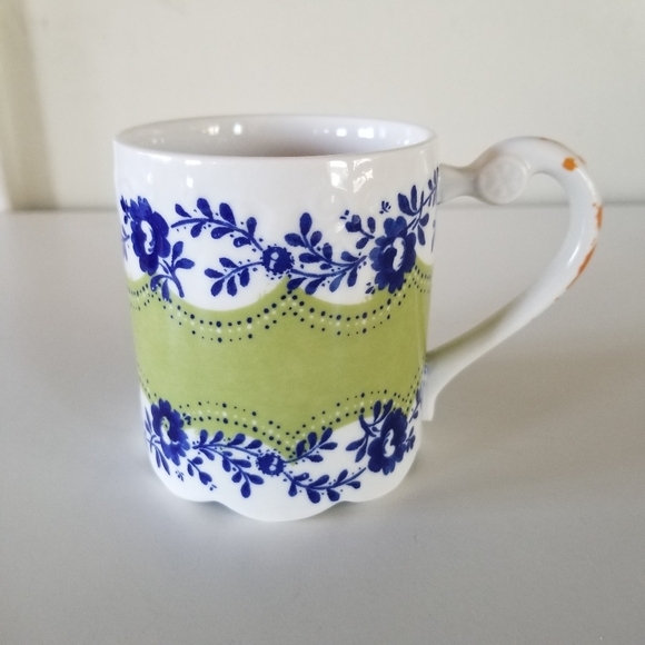 Anthropologie Other - Anthropologie | Floral Scalloped Mug